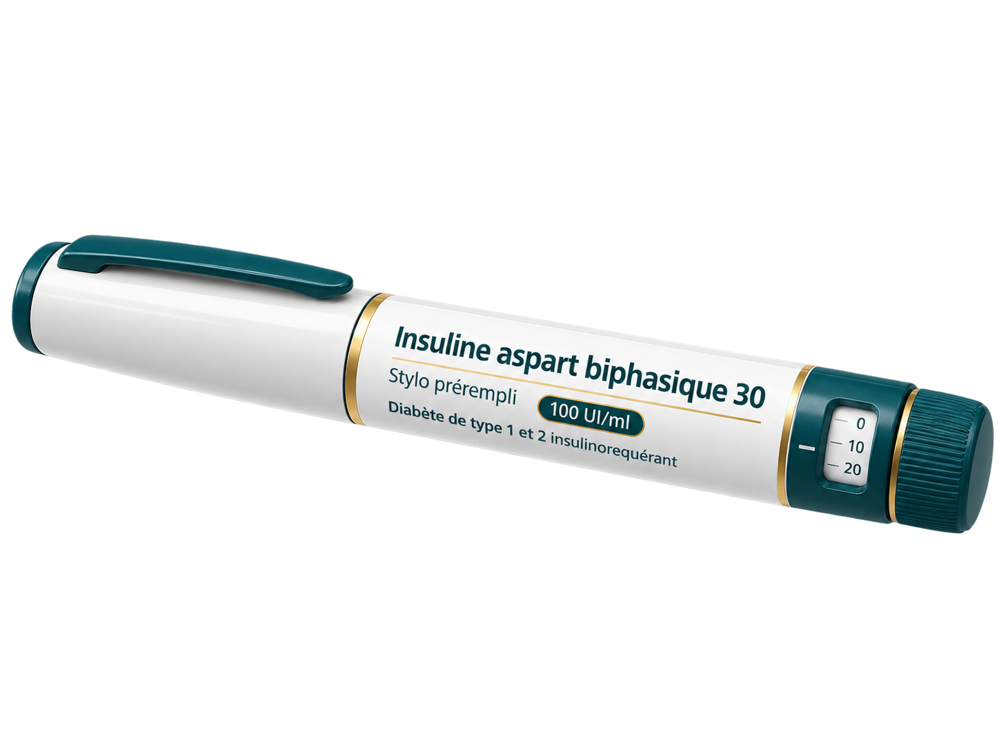 Insuline aspart biphasique 30 100 UI/ml