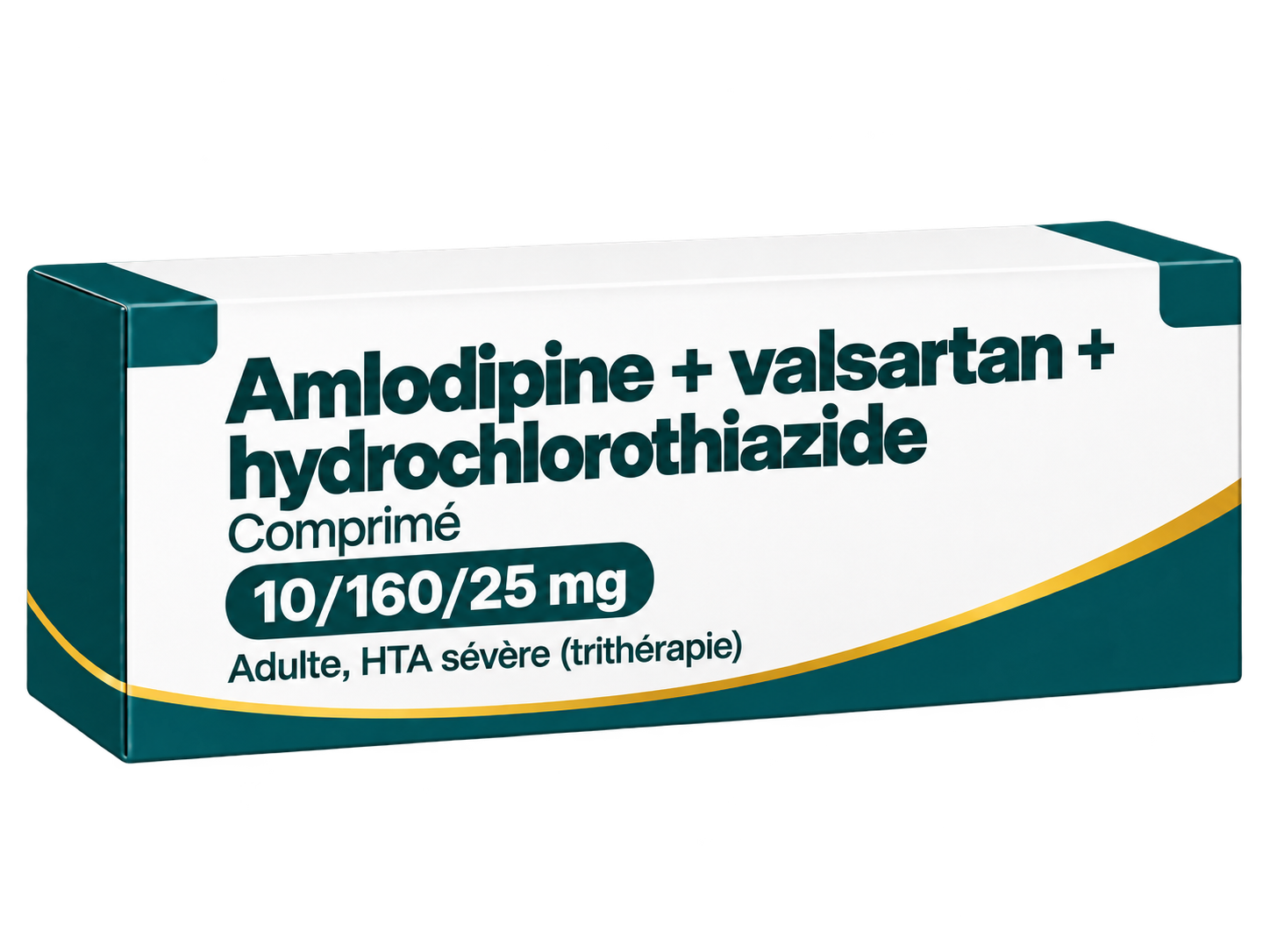 Amlodipine + valsartan + hydrochlorothiazide 10/160/25 mg